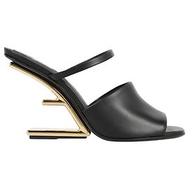 Fendi High Heeled Sandalen Schwarz