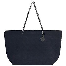 Tory Burch Bolsa Tote Terry com Corrente Preto