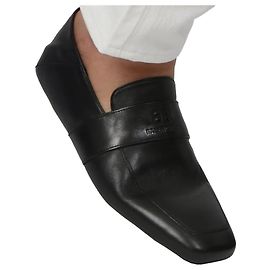 Balenciaga Mocassin Logo City Noir