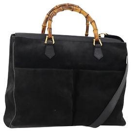 Gucci Bamboo Suede Black