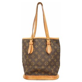 Borsa Tote Bucket PM Monogram Louis Vuitton Marrone