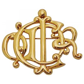 Spilla Placcata Oro Christian Dior D'oro