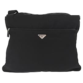 Prada Front Pocket Messenger Tessuto Large Black