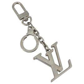 LOUIS VUITTON Porte Clesprinted initials LV Key Holder metal M01192 Auth bs34764 Silvery
