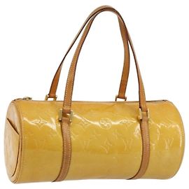 LOUIS VUITTON Bolso de Mano Monogram Vernis Bedford Beige M91006 LV Auth 176970 Beige