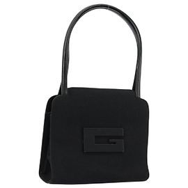 Sac à main GUCCI en toile noire 000 0810 Auth bs34708 Noir