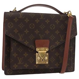 LOUIS VUITTON Sac à main Monceau 28 Monogram M51185 LV Auth ep14419 Monogramme