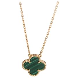 Van Cleef & Arpels Yellow Gold Malachite Vintage Alhambra Pendant Other