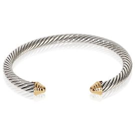 Bracciale Classico in Cavo in Oro Giallo e Argento Sterling di David Yurman Altro