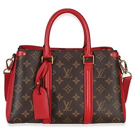 Louis Vuitton Soufflot BB en toile Monogram Cerise Marron Rouge