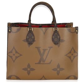 Louis Vuitton Reverse Monogram Giant Canvas Onthego MM Brown