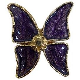 Spilla Farfalla Viola Yves Saint Laurent Altro