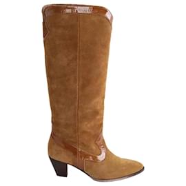 Autre Marque Camelfarbene Stiefel Kamel