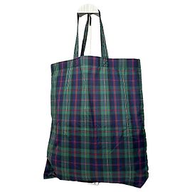 Comme Des Garcons Bolsa tote de nylon tartan vintage Comme des Garçons verde Verde