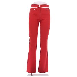 Vaqueros Paco Rabanne rojos de algodón 36 Roja