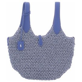 Bolsa tote azul de tecido Polo Ralph Lauren Azul