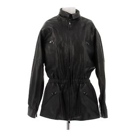 Magda Butrym Black leather jacket Black