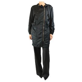 Louis Vuitton Black hooded parka - size UK 8 Black