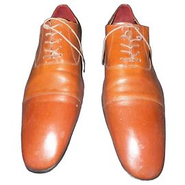 Scarpe Oxford in pelle da uomo Balenciaga Marrone