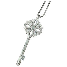 Colar com pingente de chave Tiffany Victoria Tiffany & Co Diamante Prateado Prata