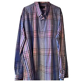 Autre Marque Camicia a quadri Eden Park Rosa Bianco Blu Grigio Lavanda