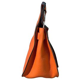Bolsa Hermès Gypsy 28 Laranja de couro Laranja