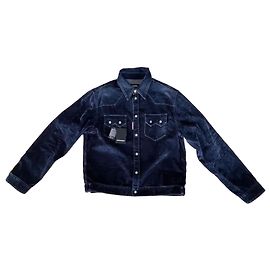 Autre Marque Giacca in velluto blu scuro Disquared2 Blu scuro