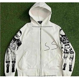 Chanel Moletom com zíper branco Astronauta Branco
