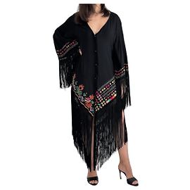 Autre Marque Anjuna Silk Kimono Jacket Black Black