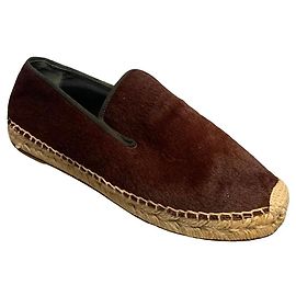 Espadrillas Céline in vitello pony bordeaux 37 Bordò