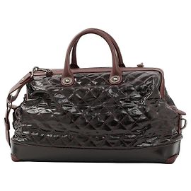 Chanel Große Tote aus Bordeaux Lackleder Bordeaux