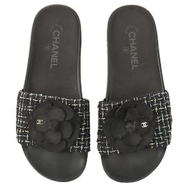 Mules Camélia Chanel Noir