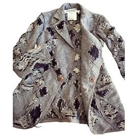 Junya Watanabe Distress denim collection 2002 Grey