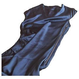 Helmut Lang Silk Dress Black Dark Grey Black Dark grey