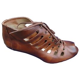 Stuart Weitzman Tyborg Leather Heeled Sandals Brown Brown