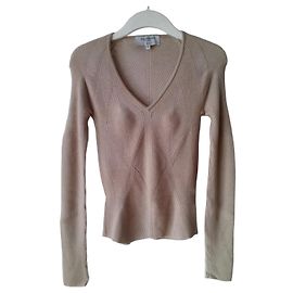 YVES SAINT LAURENT STRICKWARE AUS WOLLE. Beige