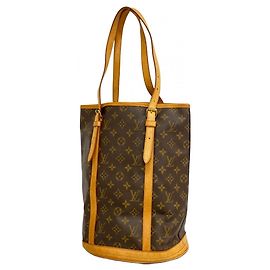 Borsa Tote Bucket GM Monogram Louis Vuitton Marrone