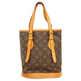 Borsa Tote Bucket PM Monogram Louis Vuitton Marrone