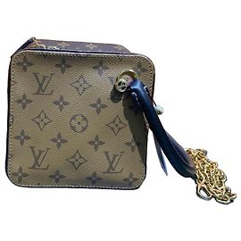 Bolsa de dados Louis Vuitton Marrom de Couro Marrom