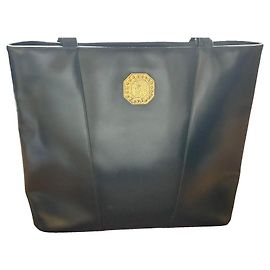 Bolsa tote preta de couro Yves Saint Laurent Preto