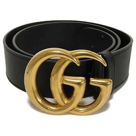 Gucci Kalbsledergürtel Schwarz