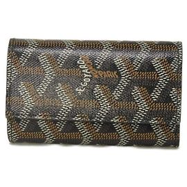 Goyard GOYARD Key Case Saint Michel Brown Black