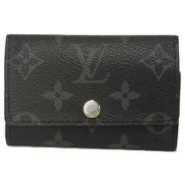 Portachiavi Monogram Eclipse Louis Vuitton Nero