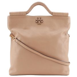 Bolsa tote 2 em 1 Tory Burch em couro bege Bege