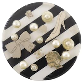 CHANEL Randring Schwarz Weiß