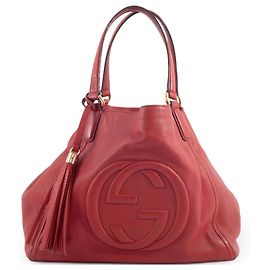 Gucci Soho Interlocking G Tote Bag Rot