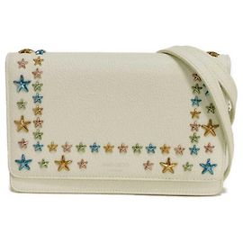 Bolsa de ombro Palace Chain da Jimmy Choo Branco Cru