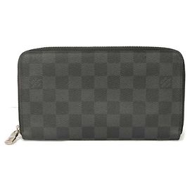 Louis Vuitton Damier Graphite Zippy Organizer NM Long Wallet Black