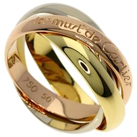 Cartier Trinity Ring in 18K Yellow and Pink Gold Golden