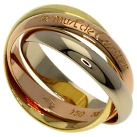 Anel Trinity Cartier em ouro amarelo 18K Dourado